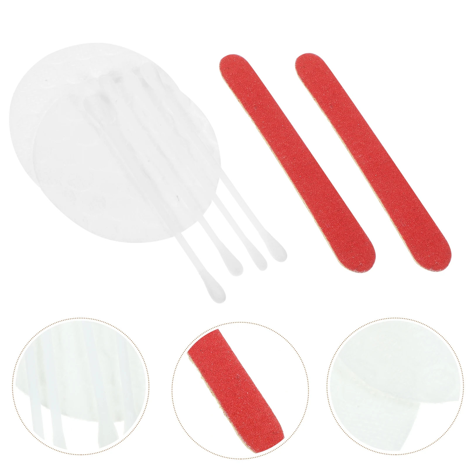 Kit di tamponi per il viso usa e getta da 20 sacchetti con lime per unghie per le donne Set di convenienti da viaggio per la pulizia della rimozione del trucco in cotone organico