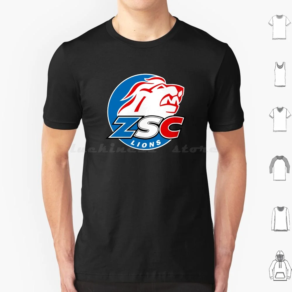 Zsc Lions Swiss Ice Hockey Sports Fans Zürich Suisse T-shirt en coton pour hommes et femmes, impression DIY Zsc Lions Swiss Ice Hockey Sports