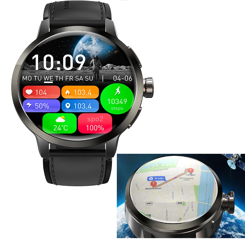 NORTH EDGE Atlas черные умные часы с вращающейся камерой GPS WIFI умные часы мужские видеозвонки Strava Google Play Amoled экран