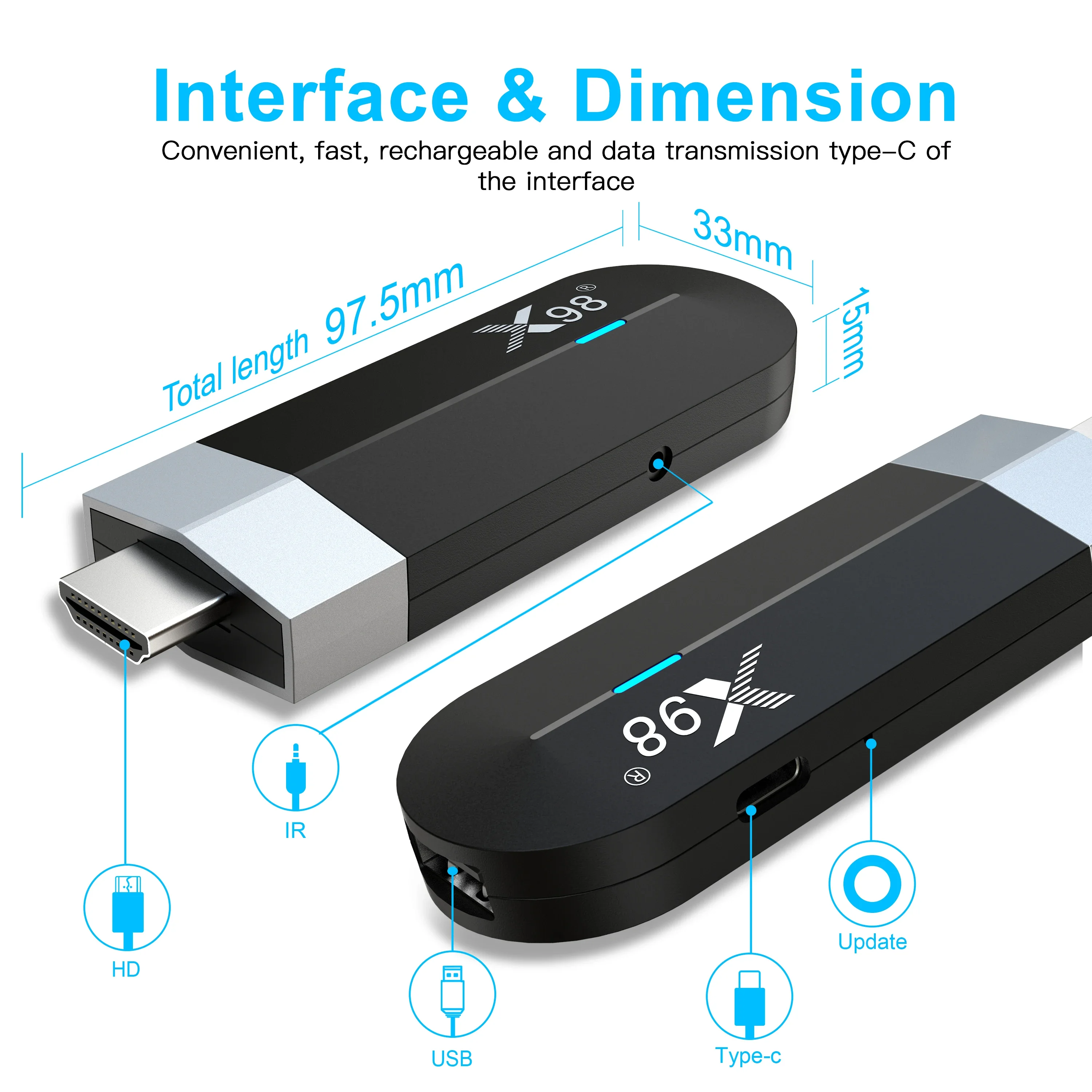 Imagem -05 - Android 11 tv Stick Amlogic S905y4 Quad Core Av1 4k Wifi Duplo Smart Media Player 2gb 16gb 4gb 32gb vs X96q X98 S500