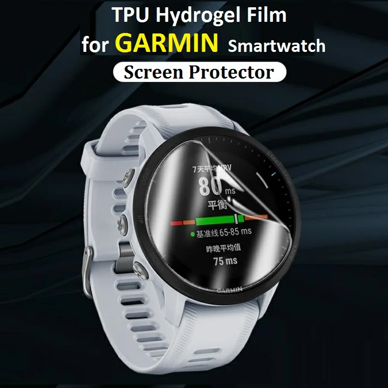 10PCS Soft TPU Hydrogel Film for Garmin Forerunner 965 Smart Watch HD Clear Screen Protector