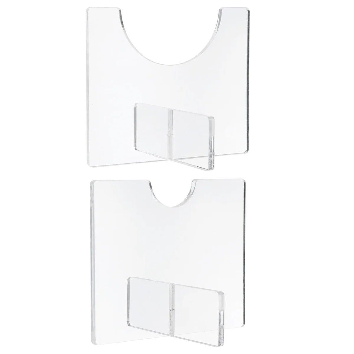 2 Pcs Baseball Stand Horizontal Bat Holder Transparent Display Support Wall Bracket Acrylic