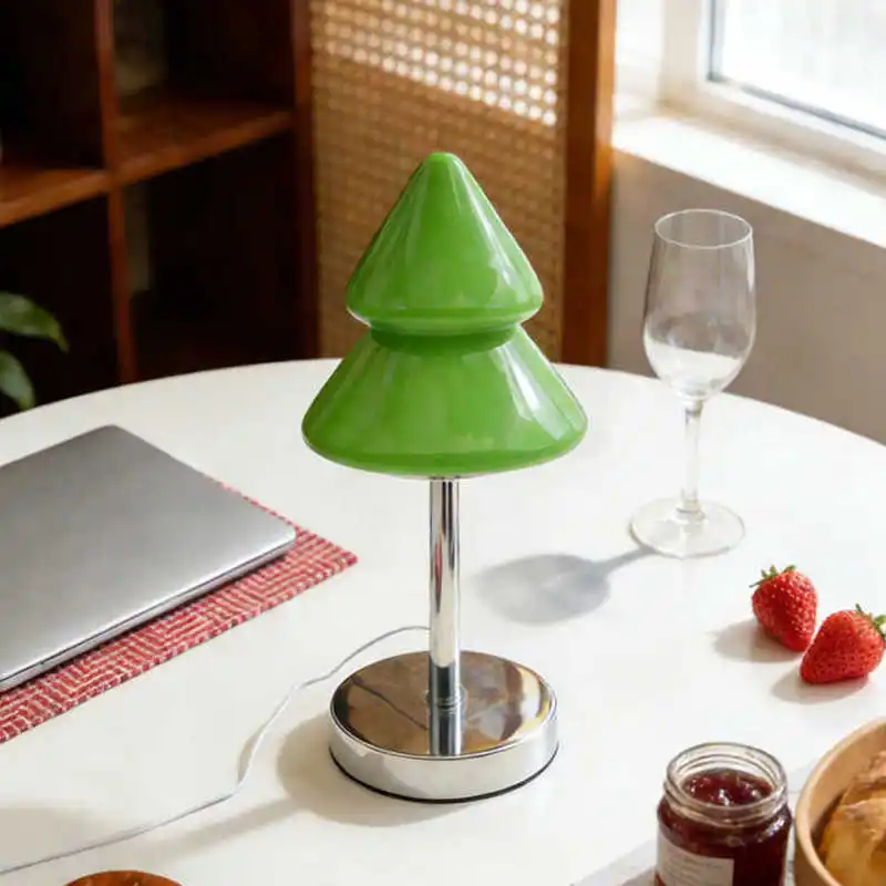 Kolorowa lampka stołowa w kształcie choinki z dopaminą, lampka nocna do sypialni, urocza ozdoba, prezent urodzinowy, lampka nastrojowa