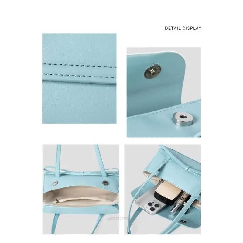 

X5XA Модная женская плиссированная сумка на плечо, устойчивая к разрыву сумка из искусственной кожи с удобной ручкой, ежедневная