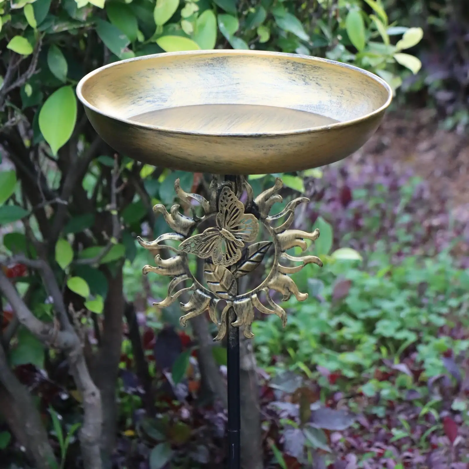 Bird Feeder Accessory Gifts Decorative Bird Bath Bowl for Porch Outside Yard