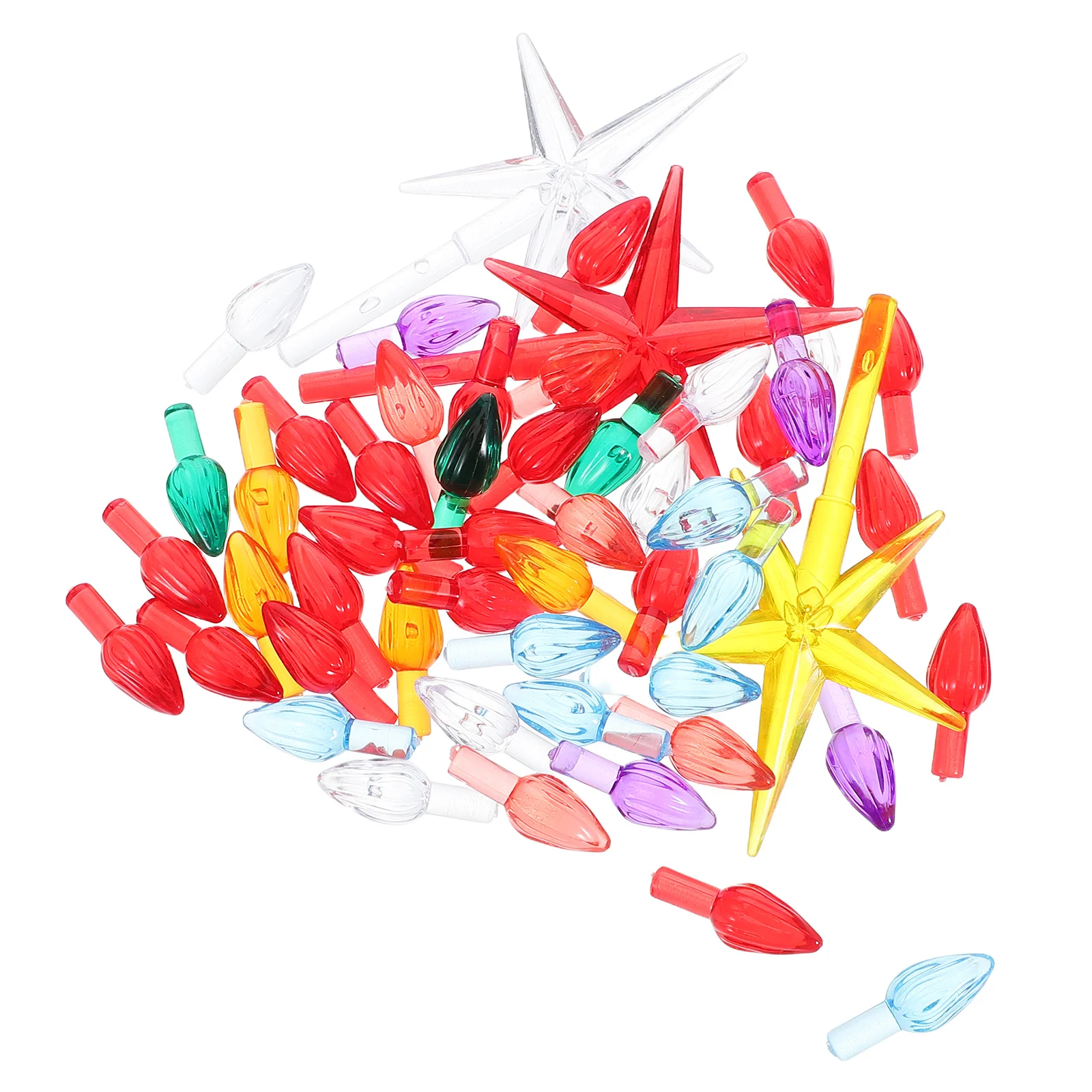 1 مجموعة متعدد الألوان عطلة سلسلة ضوء استبدال المصابيح البلاستيكية فناء في الهواء الطلق جارلاند ديكور مشرق عيد الميلاد #1