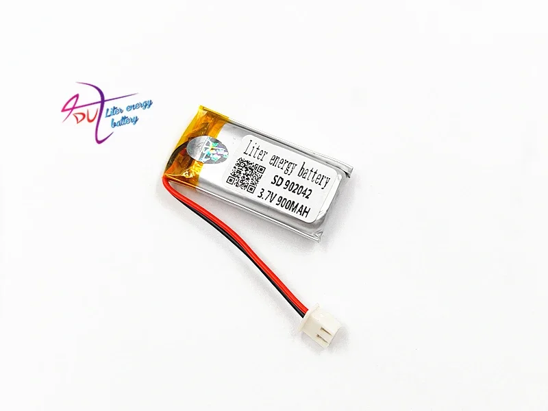 JST PH 2.54mm 2pin 902042 3.7V 900MAH 902040 Litowo-polimerowa LiPo akumulator z złącze do urządzenia GPS bluetooth