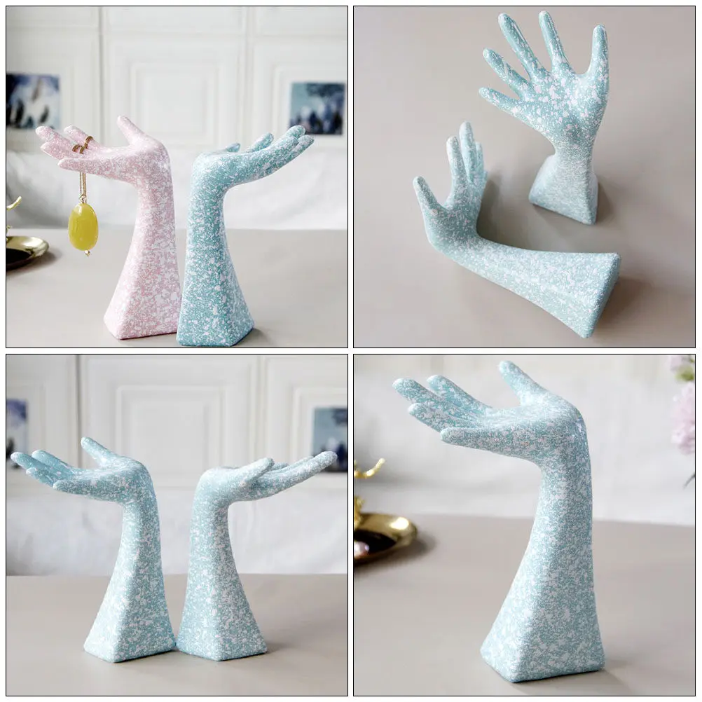 1Pcs Creative Jewelry Display Rack Hand Modeling Jewelry Holder Necklace Bracelet Stand Elegant Storage Rack for Home Decoration