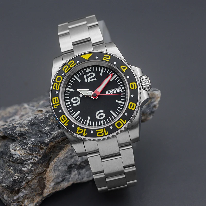 2023 Nieuwe Heren Horloge NH36 Automatische Mechanische Horloge Luxe Sport Roestvrij Staal Saffier Glas 100M Waterdicht Horloge