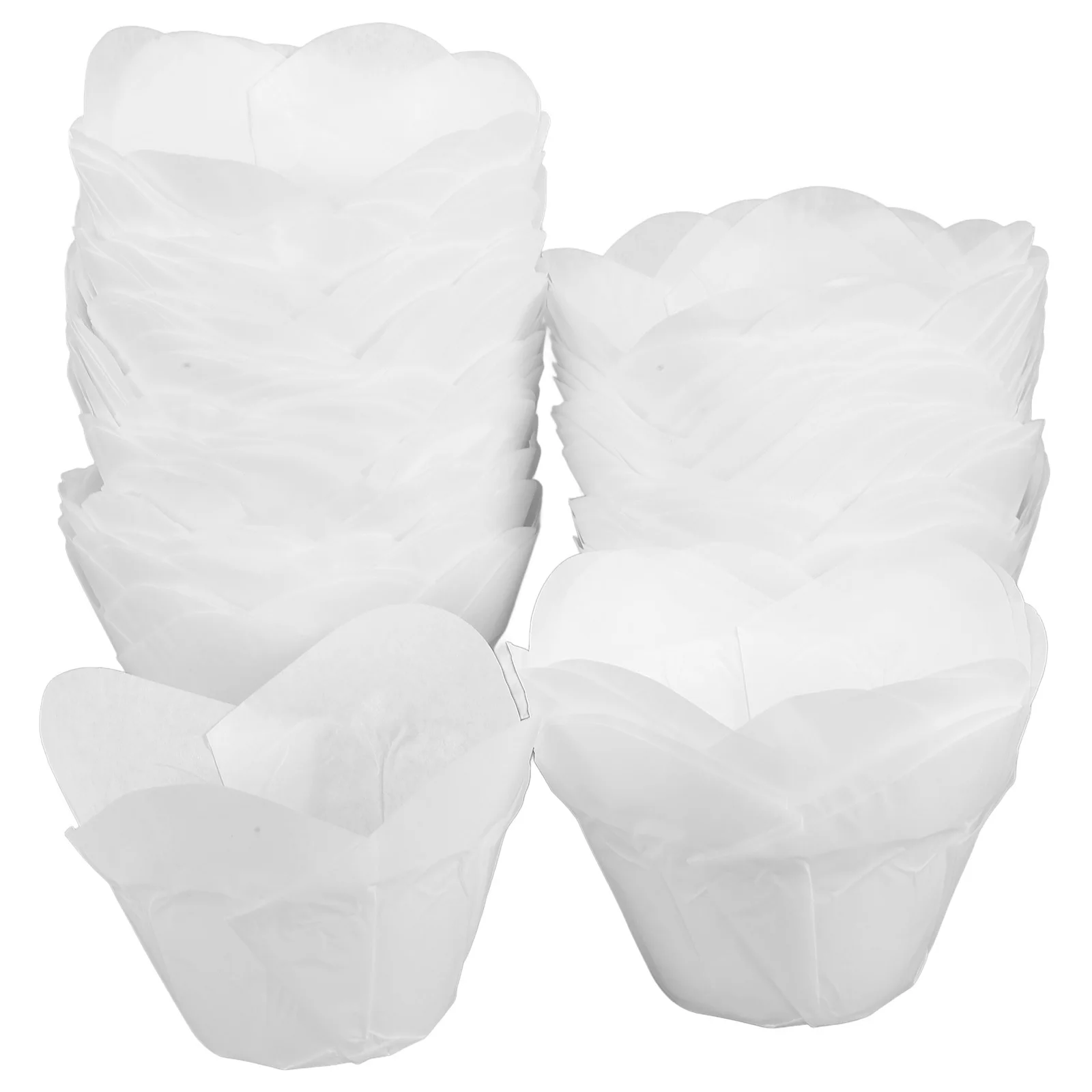 100 قطعة متوسطة الحجم مقاومة للدهون لوتس كب كيك بطانات أكواب الخبز القابل للتصرف أصحاب الكعك أغلفة الخبز للمخابز #2