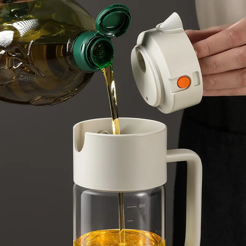 Oil Sprayer for Cooking Advanced Olive Oil Dispenser Bottle 550ml Glass Olive Oil Sprayer 2 in 1 Even Spray with Portion Control