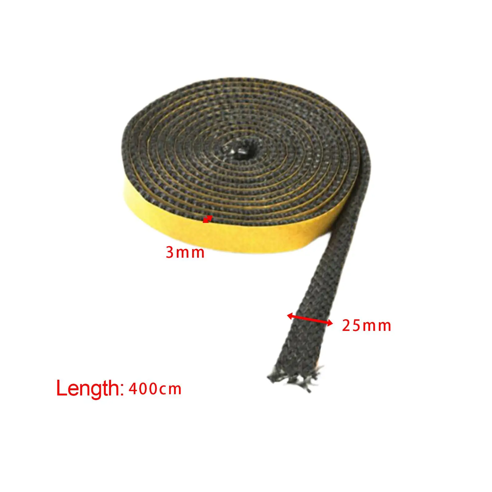 الموقد شريط حشية مسطح ختم ذاتية اللصق متعددة الوظائف 0.12 بوصة ملحق سميك لزجاج النافذة قوي سهل التركيب #6