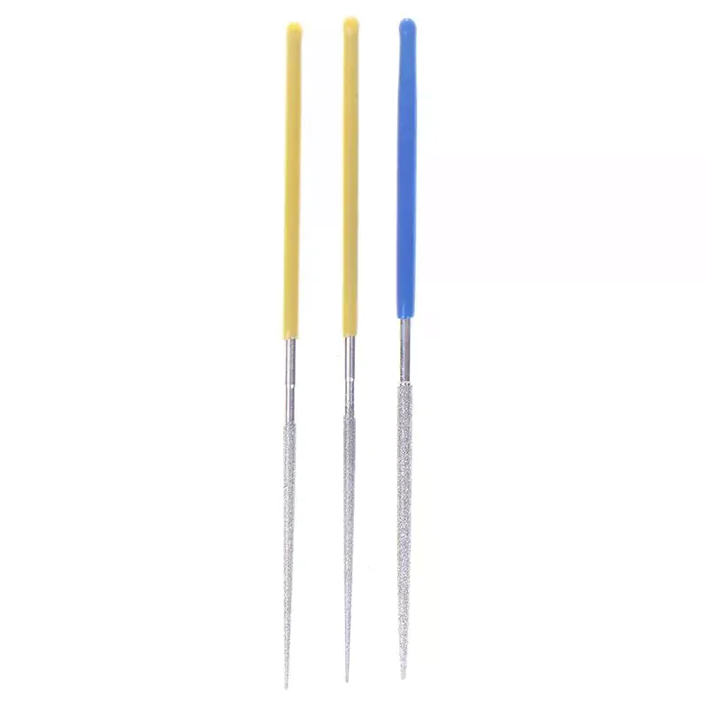 For Grinding Metal Jewely Stone Wood Dia.2mm Small Round Diamond Needle Files Customizable Alloy Hand Tools