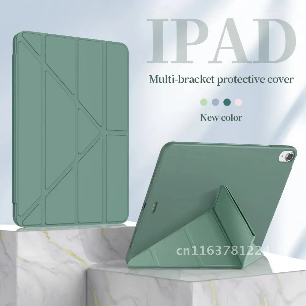 Casing Tablet iPad Air generasi ke-5 2022, pelindung dudukan magnetik 2020 10.9 inci