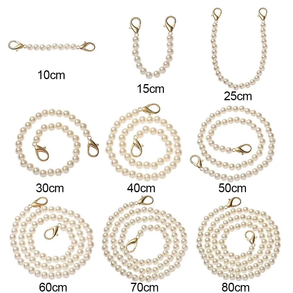 Fashion Shoulder Bag Straps Accessories Long Beaded Chain Pearl Strap DIY purse Replacement Bags Handbag Handles