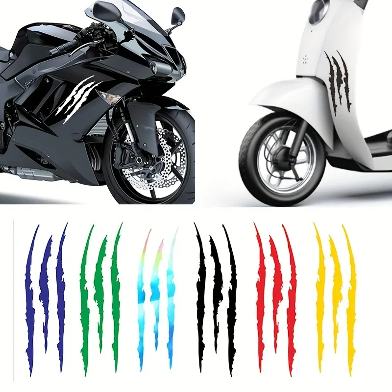 

2 шт./компл. многоцветная наклейка с когтями, уникальный автоаксессуар для персонализации автомобиля