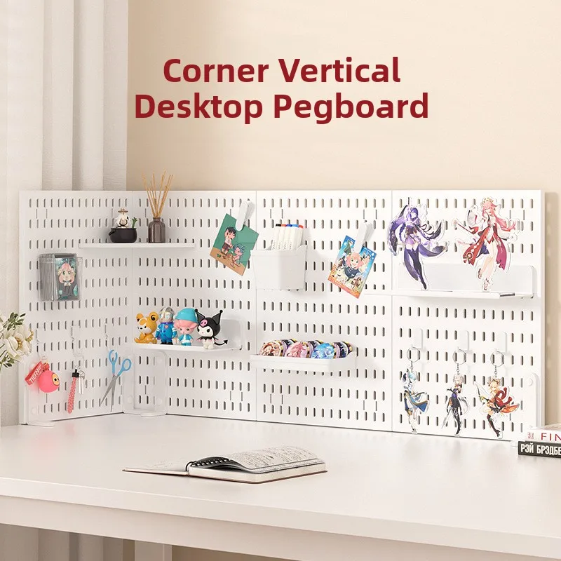 

Настольный органайзер-стеллаж с перфорированной доской для спальни, кабинета, общежития, книжная полка, демонстрационный стеллаж, решение для хранения своими руками