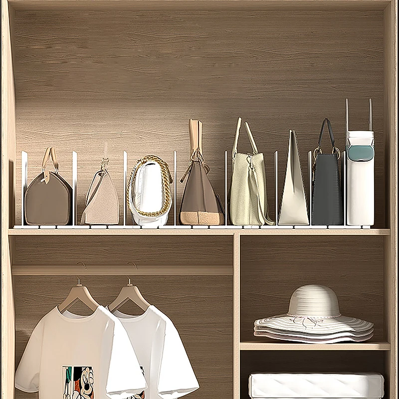 Wardrobe Divider Shelf Handbag Organize Household Multifunctional Storage Partition Books Bags Storage Display Rack ABS 2024 New