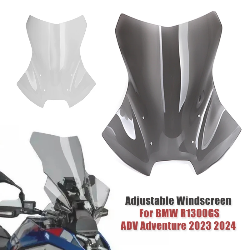 

R1300GS Motorcycle Windscreen For BMW R 1300 GS ADV Adventure 2023 2024 Adjustable Windshield Wind Shield Protector Deflector