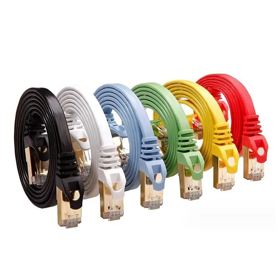 Kabel Ethernet przewód Lan Cat6 UTP SSTP CAT7 CAT8 CAT6 RJ 45 krótki kabel sieciowy 0.2m 1m 5m 10m przewód krosowy do laptopa Router RJ45