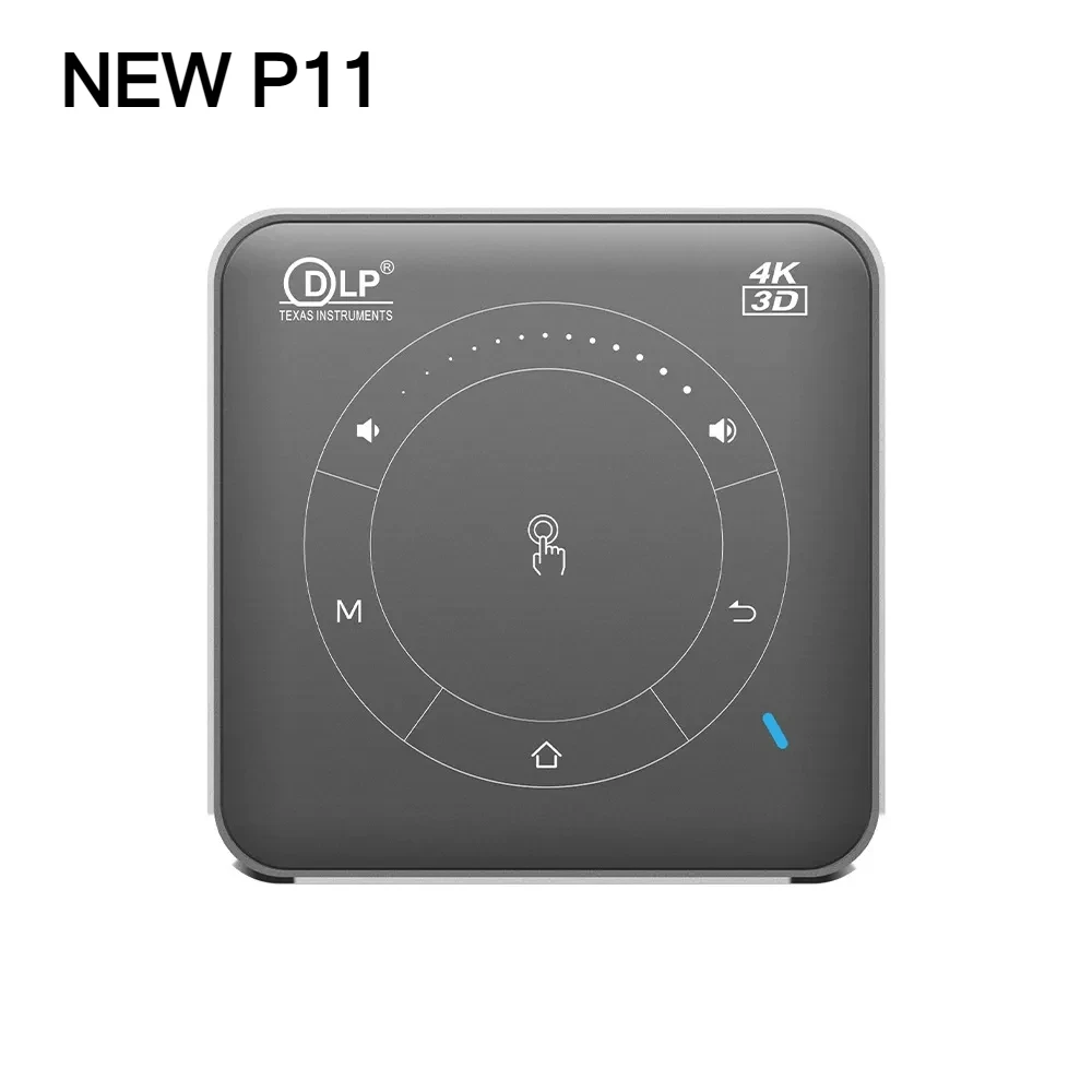 Portable DLP Mini Projector 65 Lumens 854x480dpi Android 9.0