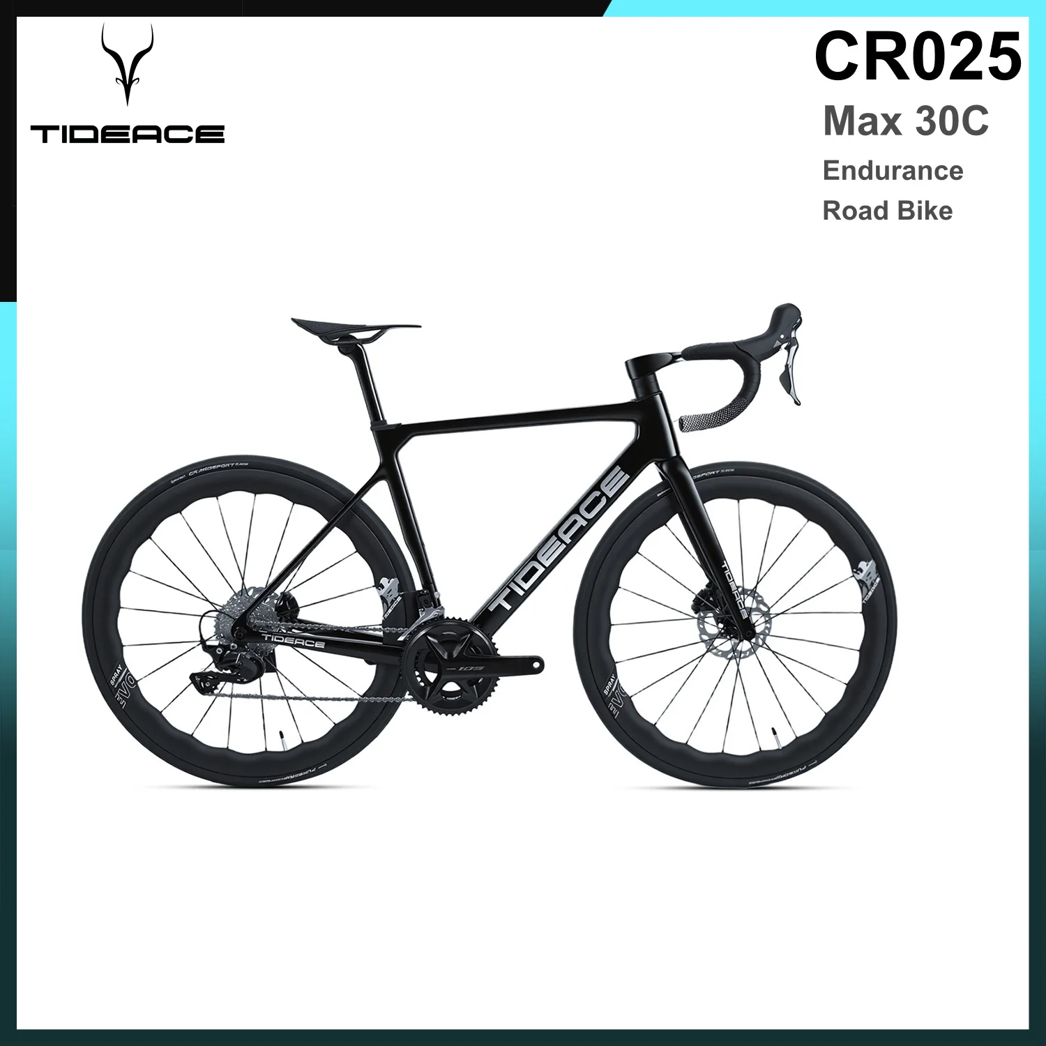 

Ultra Light Carbon Fiber Road Bike 7.8kg Shiman0 105 R7120 Groupset Carbon Cycling Race Endurance Road Bicycle Set Max 30C Tire