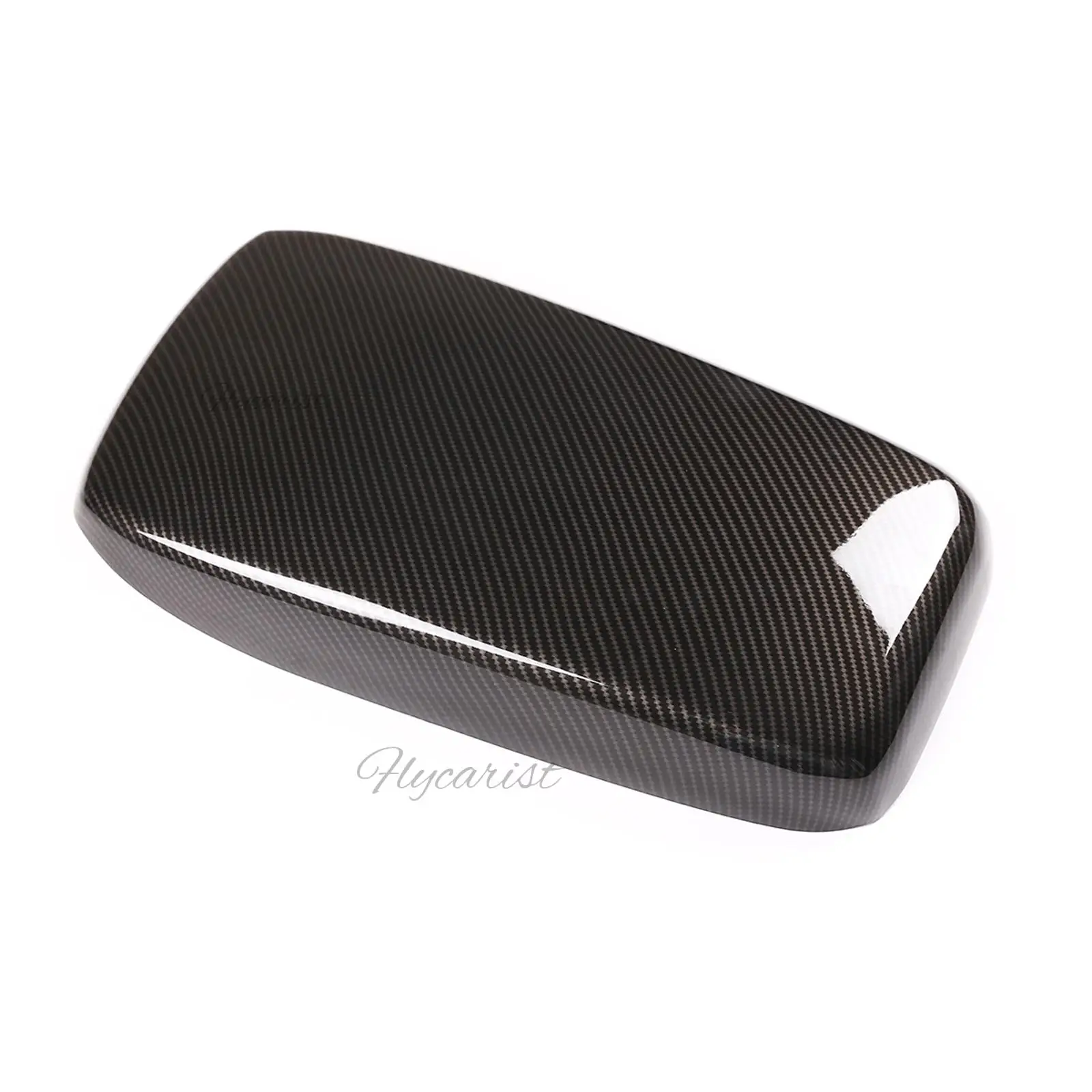 For Alfa Romeo Giulia 2018 2019 Interior Modification Protective Cover of Armrest Box Carbon Fiber ABS image 3