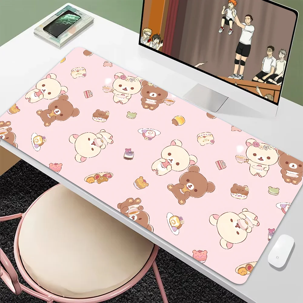 Japan SAN-X Rilakkuma Cute Mousepad New Arrivals Large Gaming Mousepad L XL XXL Gamer Mouse Pad Size For Keyboards Mat