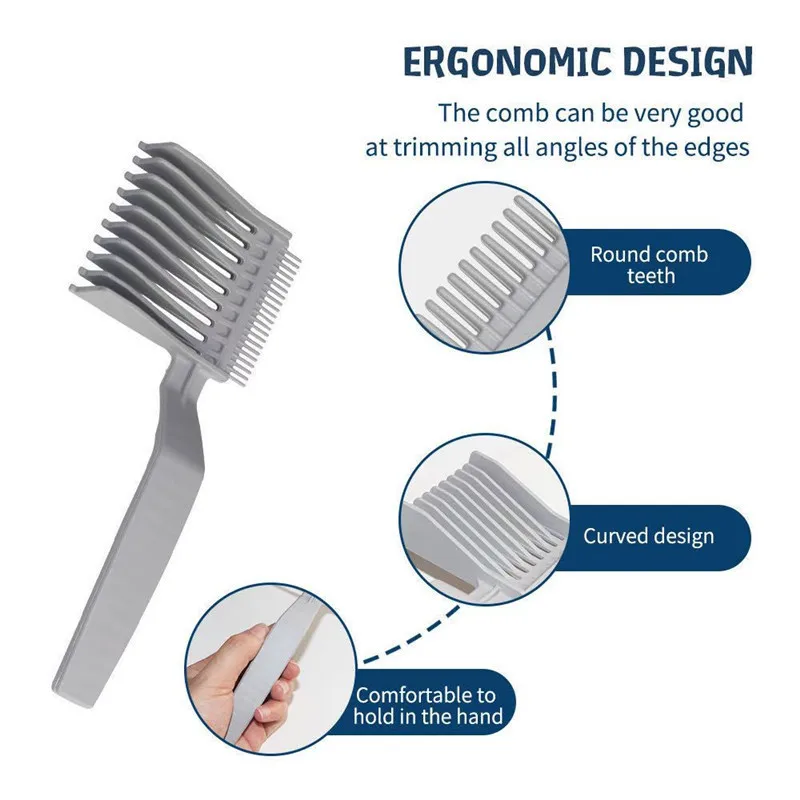 1/2Pcs Fade Comb Hair Cutting Comb Multi-Function Hair Blending Tool Anti-static Professional Barber Comb Barber Accessories