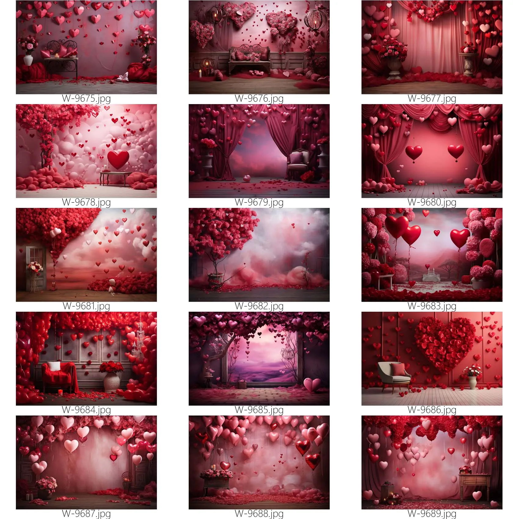 

Красные фоны для фотосъемки воздушные шары цветок фон для Дня Святого Валентина День Рождения Вечеринка декор, Econ винил