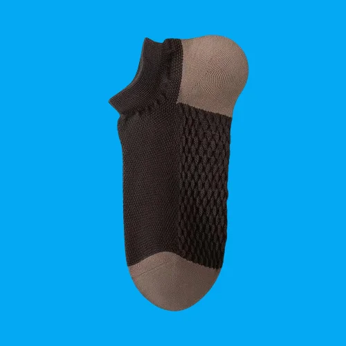 5/10 Pairs Men's Short Socks Massage Bottom Mesh Breathable Sweat-Absorbent Deodorant Summer Thin Men's Socks