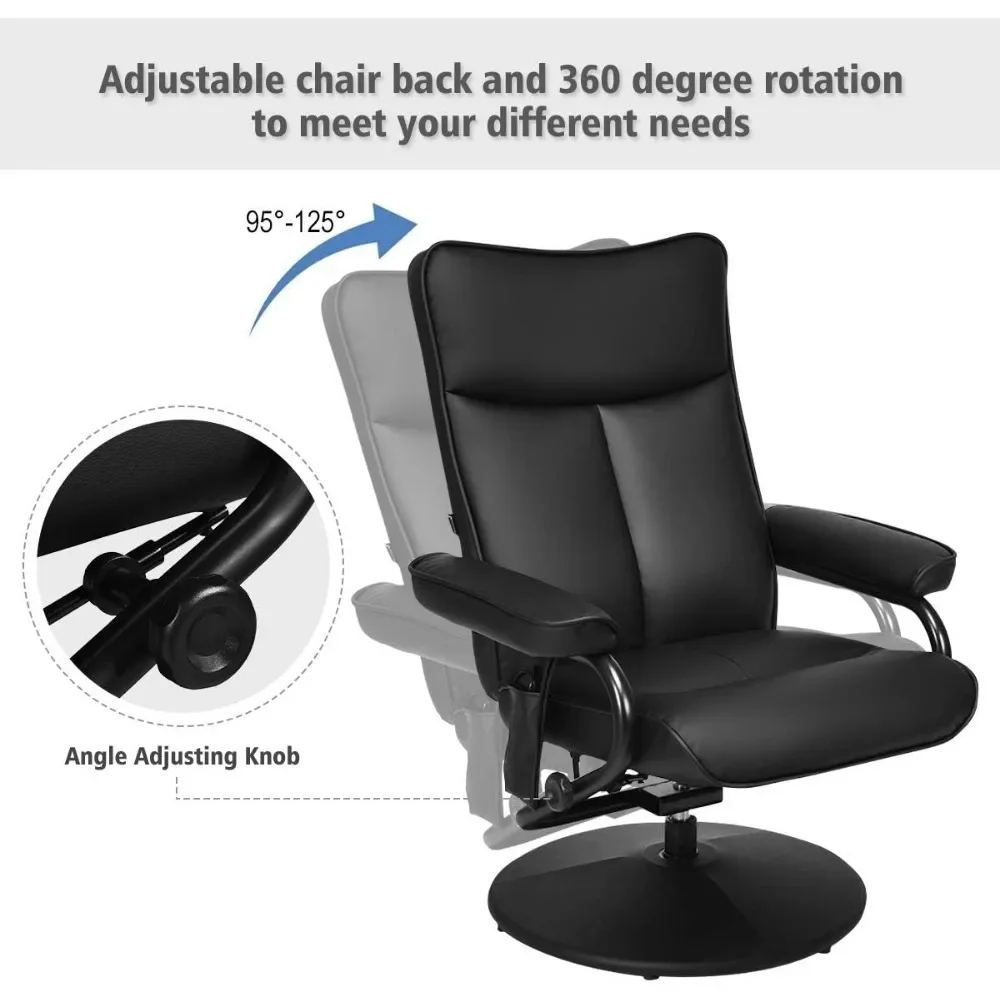 Pedicure Chairs，Electric Massage Faux Leather Rotary Remote Control, Ultra Stretchable Soft Cushion Seat Pedicure Chairs