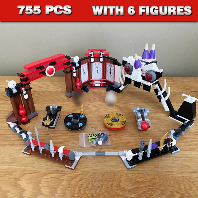 

409pcs Spinner Battle Snake Dragon Arena Ashram 9729 Building Blocks Sets Jigsaw Construction Compatible with Model