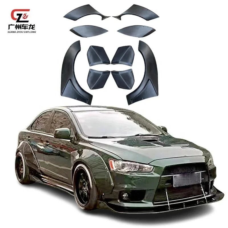 

Автомобильное крыло из АБС-пластика для Mitsubishi Lancer 2009-2015, широкие детали кузова для Lancer, широкое крыло, широкий корпус, круглые брови, Norse