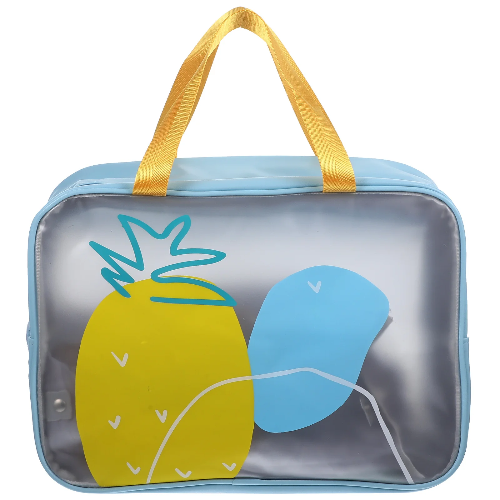 حقيبة محمولة لتنظيم المكياج المقاوم للماء بتصميم مدمج وحقيبة سفر وفصل جاف ورطب وسحاب للإغلاق