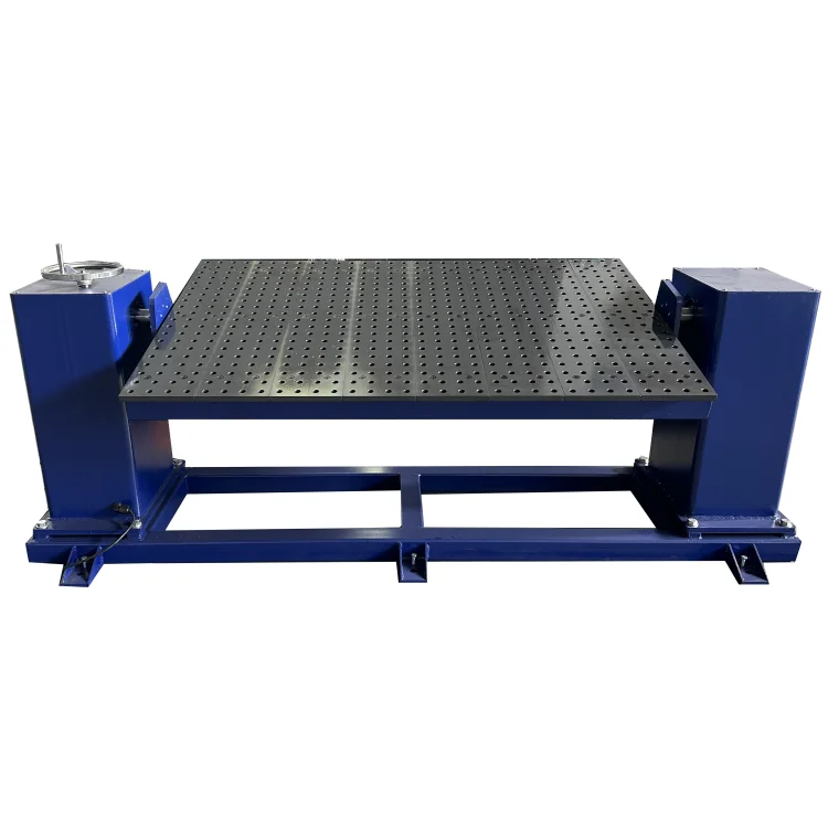 Automatic rotary welding table positioner rotates 360 degrees