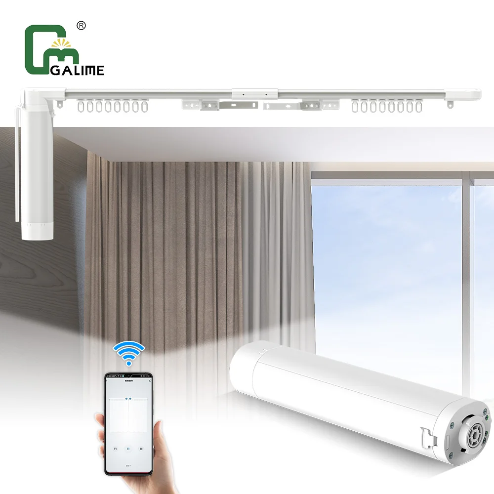 Smart Automatic Curtain,Motorised Curtain,Remote Control Curtain Ultra-quiet Smart Home Electric Curtain Motor Kit