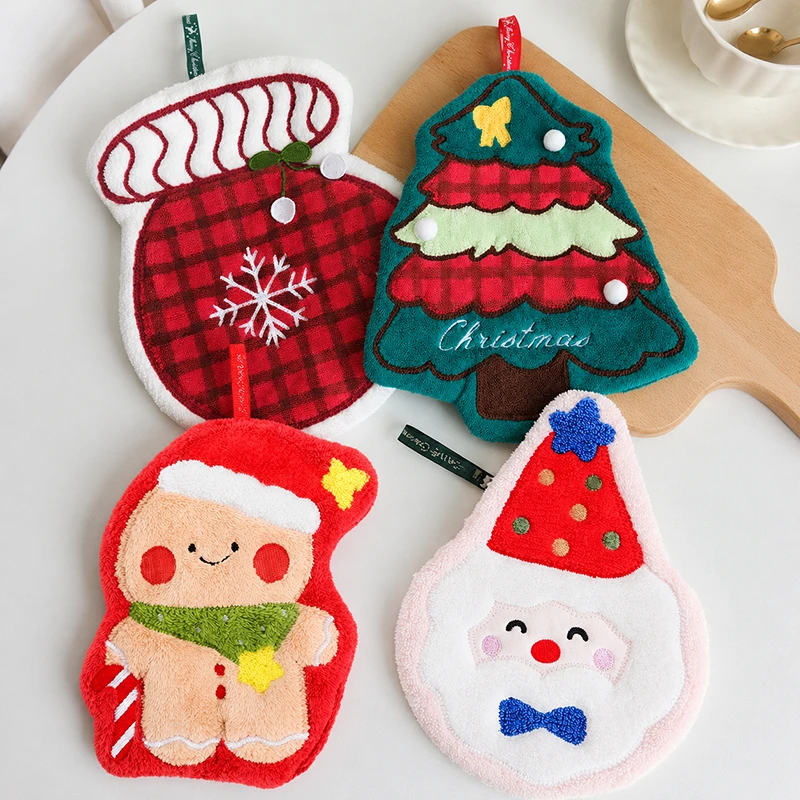 Christmas Hand Towels, Absorbent Kitchen Decor