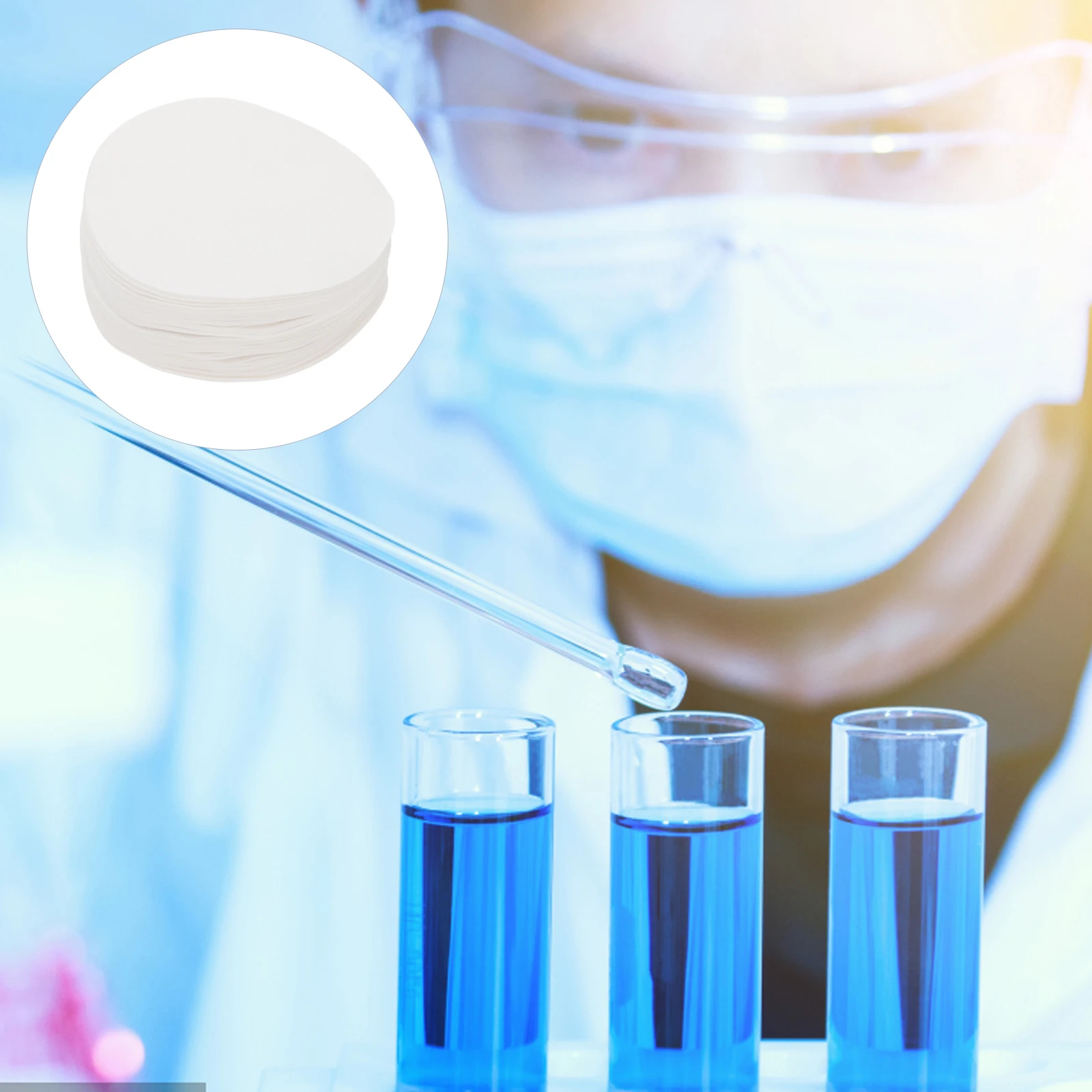 

100 Sheets Quantitative Filter Paper Water Labs Experiment Papers for Quantification