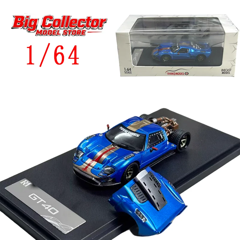 

RM Diecast 1/64 Scale Ford Alloy Car Model Ford GT40 Play Vehicles Display Collection Hobby Car Toys Original Box
