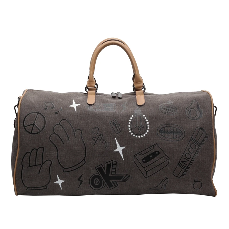 WaterProof fashion Canvas Men women Travel Bag Hand Luggage Bag Carry On Large tote Vintage Men Duffle Weekend Bag