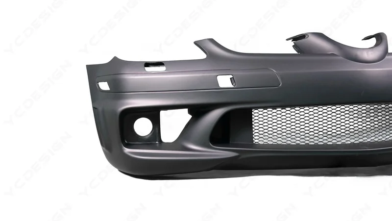 Car-Styling FRP Fiber Glass Front Bumper Bar Fit For 2005-2011 R171 SLK Class AMG Style Front Bumper with Fog Lamp