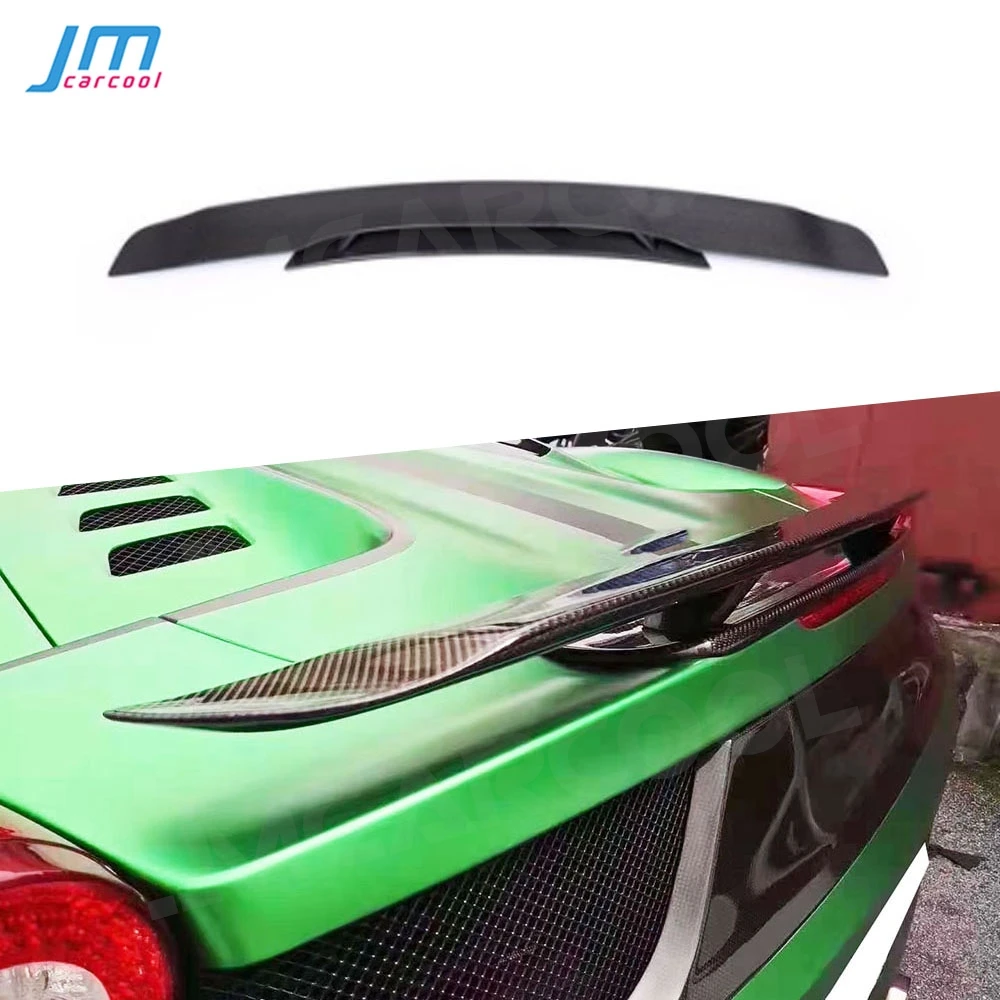 

Carbon Fiber Rear Trunk Lip Spoiler For Ferrari 458 Italia Spider Base Coupe Convertible N Style 2011-2013 Auto Car Decoration