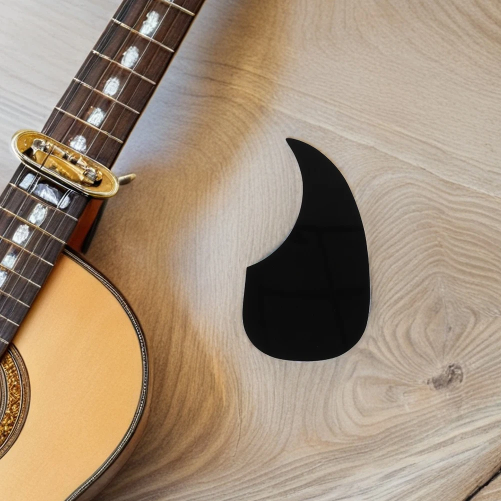 

20pcs Guitar Pickguard Adhesive Black Acoustic Waterdrop Durable Plastic Easy Application Universal Fit Accessories Guitar