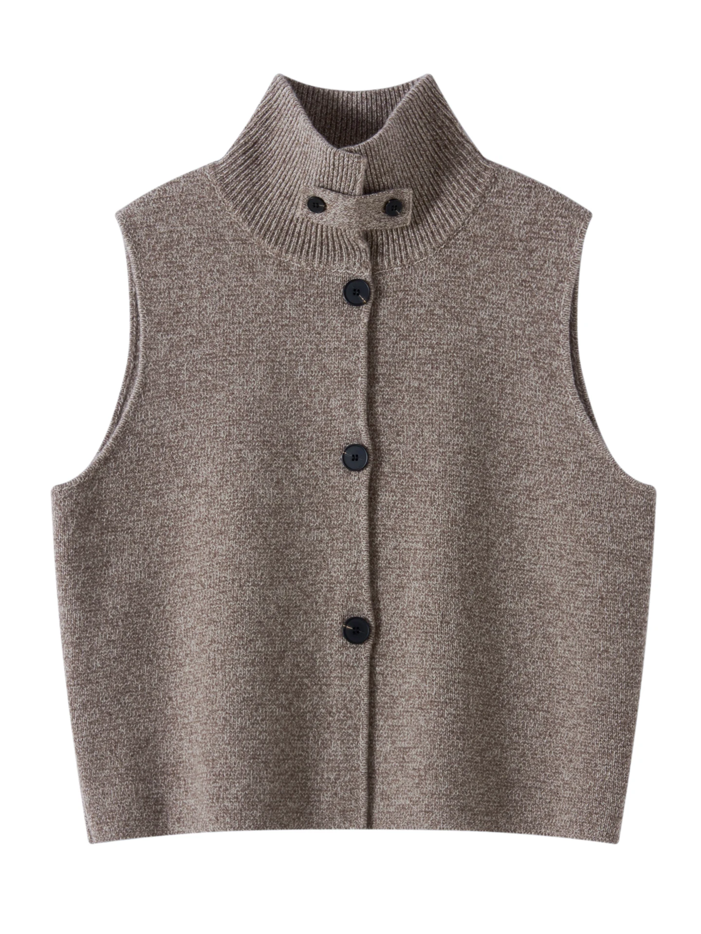 

Luxury Autumn Winter Woman Sweater Vest Elegant Female 100% Merino Wool Thick Knitted Cardigan Ladies Sleeveless Clothing Tops