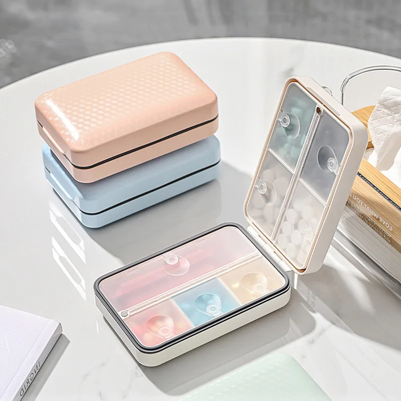 

Portable Pill Organizer With Independent Compartments Leakproof Moisture Resistant Daily Pill Box For Travel And Pocket Use