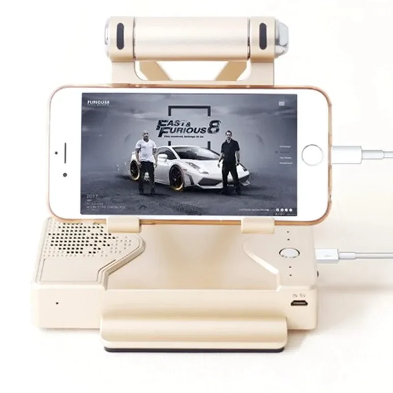 

Mobile Phone Tablet Support Stand Wireless Bluetooth Speaker 10000 MAh Charging Treasure Stereo Sound Aluminum Alloy Power Usb