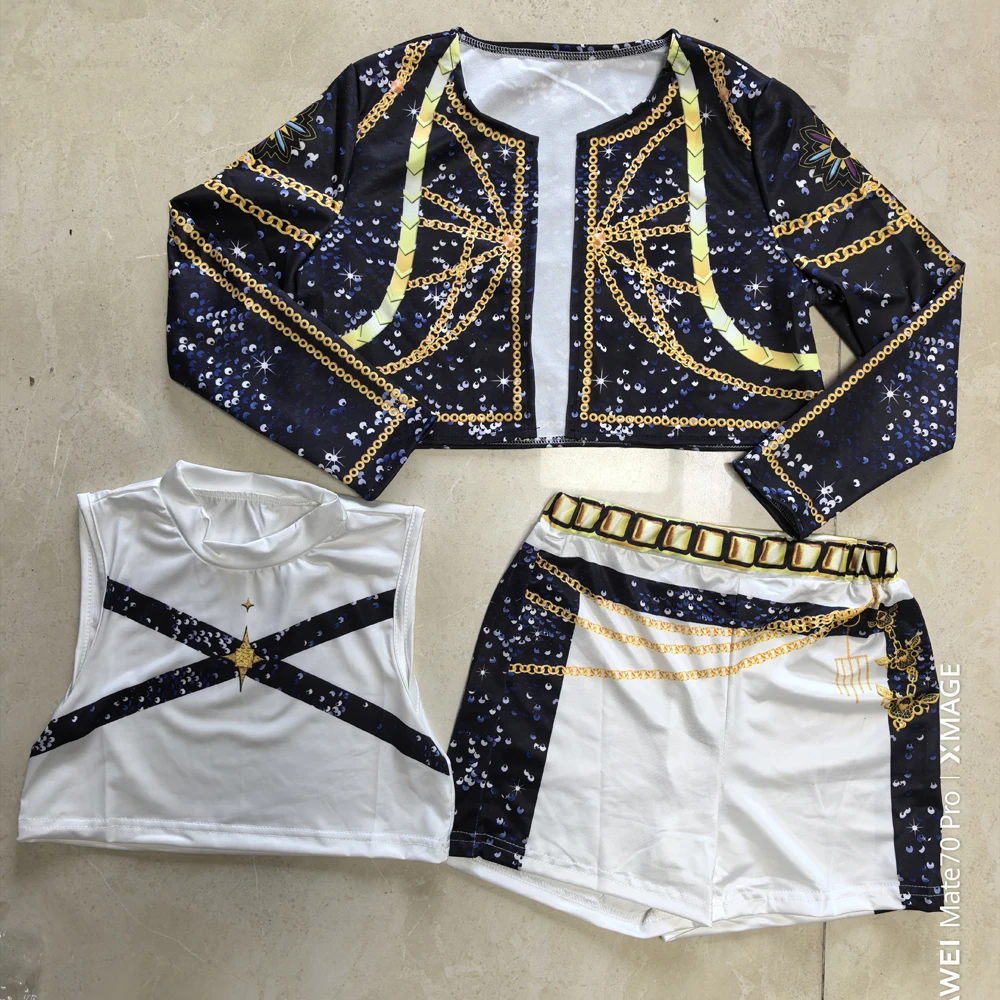 زي تنكري للفتيات، فستان تنكري جديد للأطفال K-Pop Demon Hunters Mira Rumi Zoey مطبوع ثلاثي الأبعاد لبدلات حفلات الهالوين