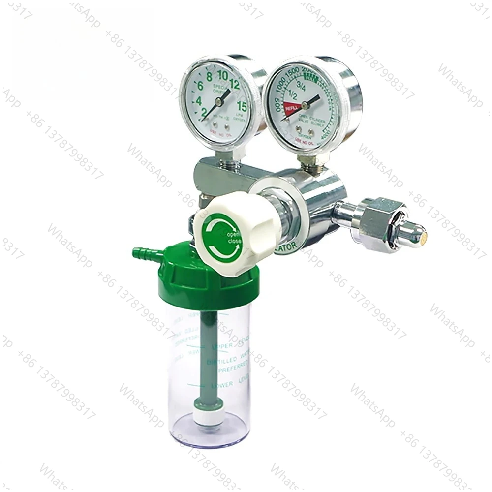 Medical Oxygen Regulator CGA540 with Flowmeter Gauge High Pressure For for Oxygen Cylinder 4000psi