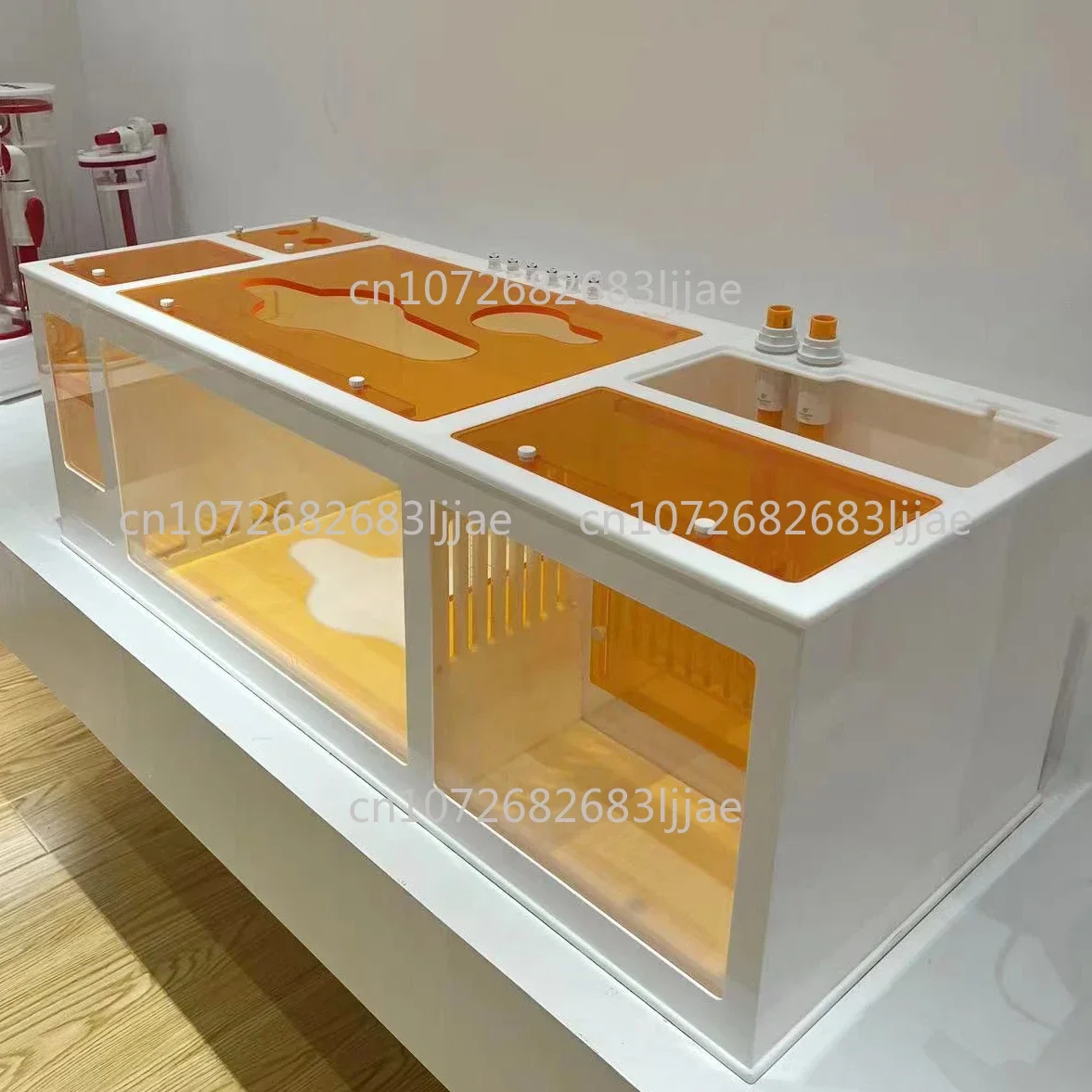 فلتر حوض السمك للمياه المالحة من الأكريليك الكبير والنانو لخزان الشعاب المرجانية البحرية #3